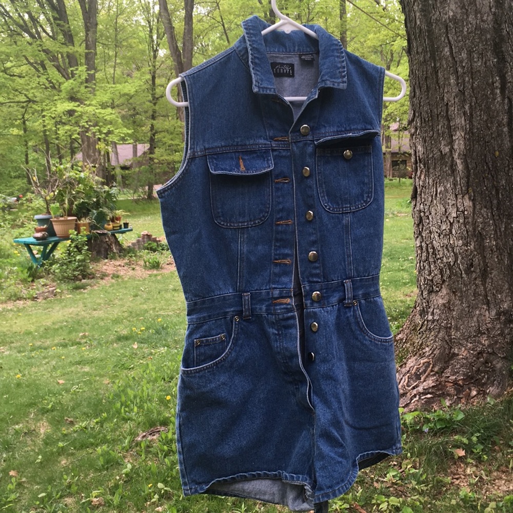 Vintage shorts jean romper